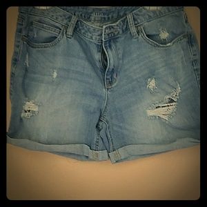 Denim shorts